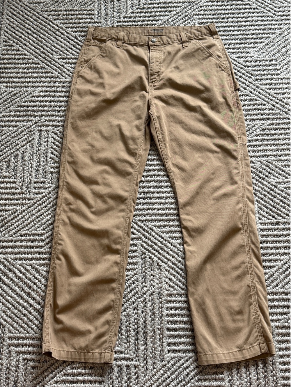 Carhartt Relaxed Fit Men's Work Pants Tan Size 38x34